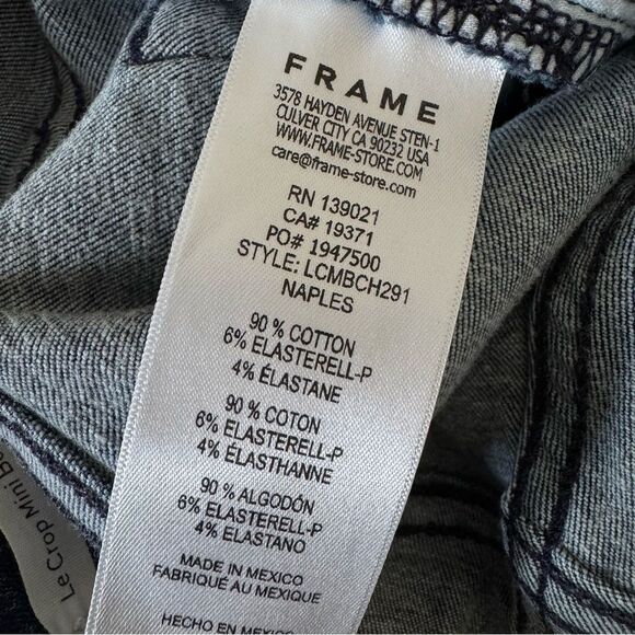 FRAME Le Crop Mini Boot in Naples Dark Wash Size 29 - Picture 13 of 14